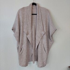 Soft‎ Sorroundings Cashmere Blend Open Front Cardigan Sweater Size S/M
